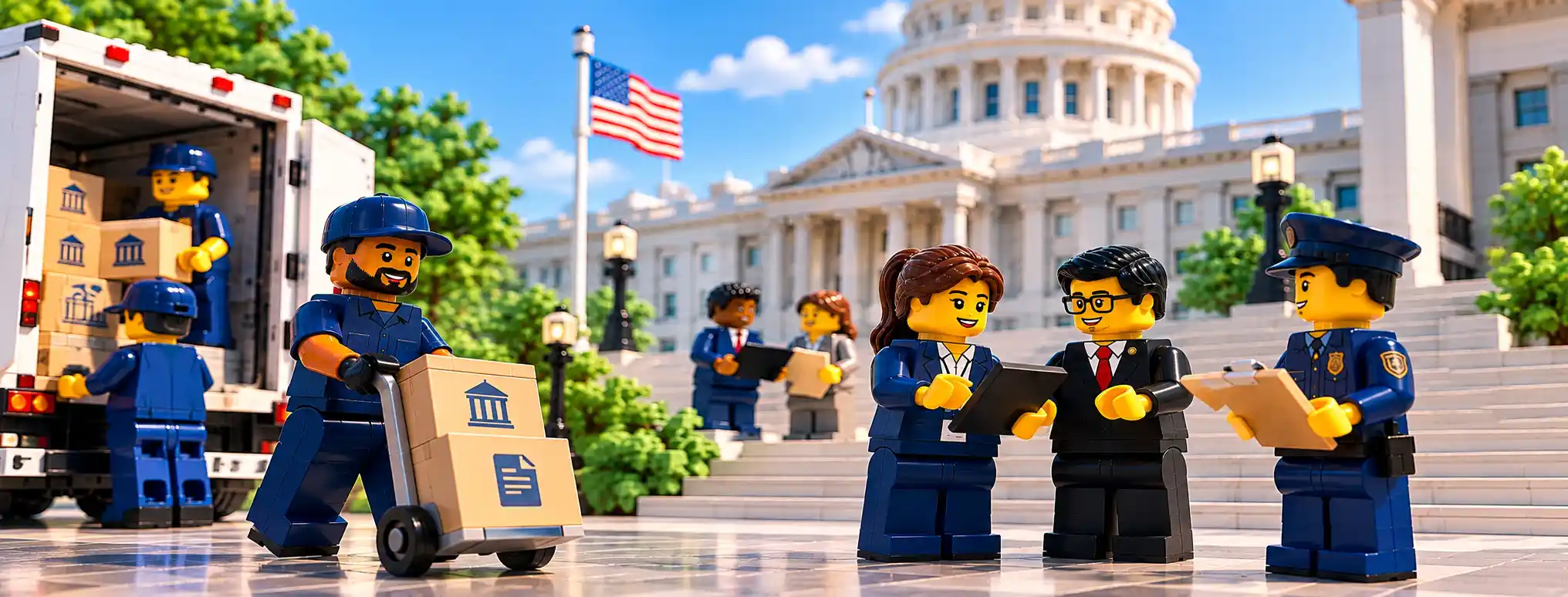 LEGO Capitol Plaza Delivery Day