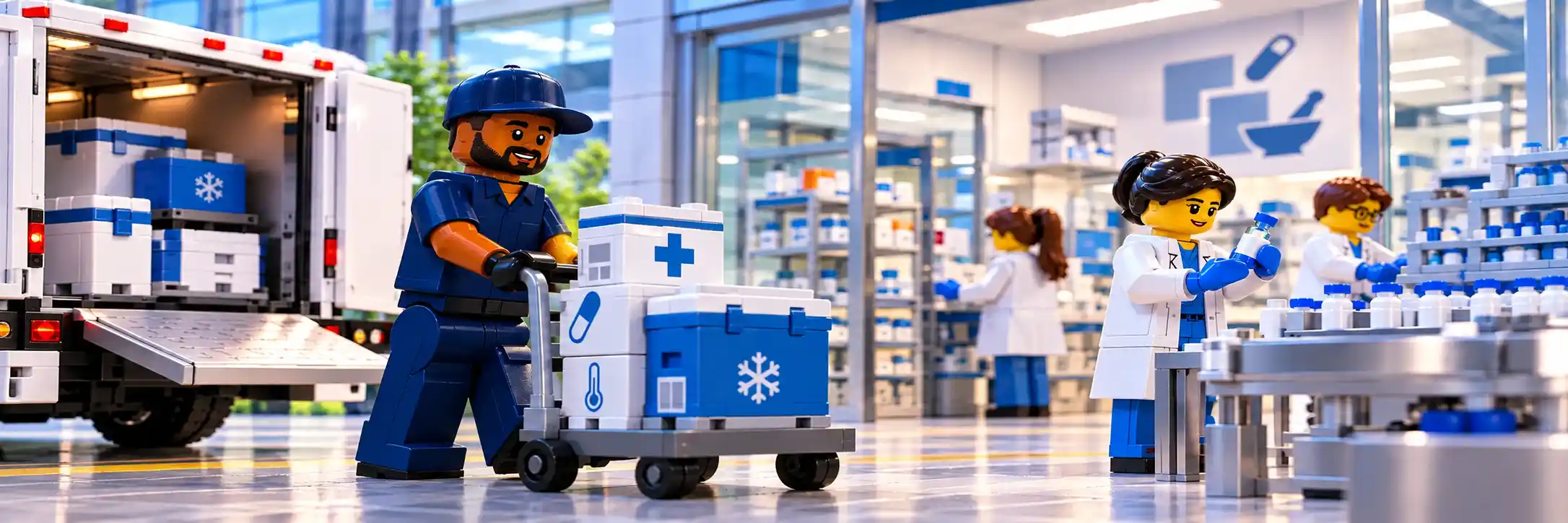 LEGO Pharmaceutical Logistics in Action